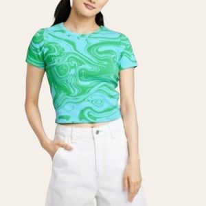 Wild Fable Retro Swirl Crop Tee 💕